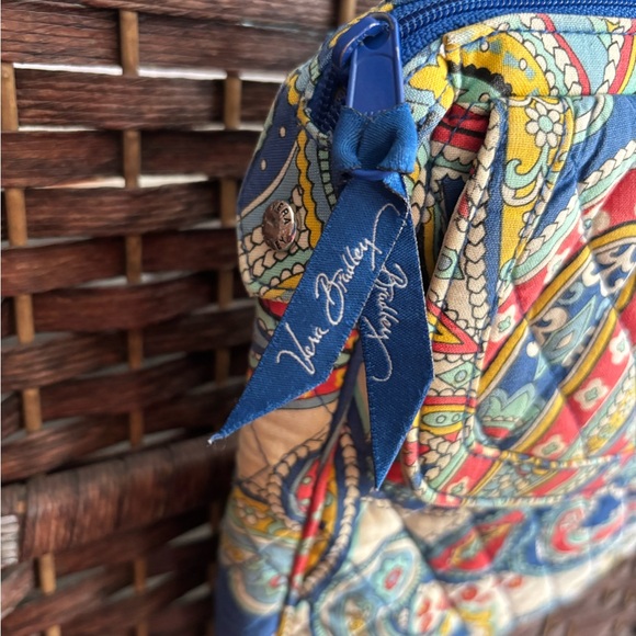 Vera Bradley Colorful Marina Paisley Crossbody Bag Purse Quilted 12x9 Maximalist - Picture 4 of 14